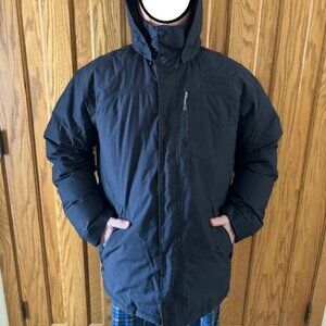Mountain Hardwear Large Men Sub Zero Down Puffer Jacket Black Full Zipper Hood